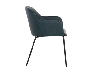 HENSLEY DINING ARMCHAIR - DARK TEAL