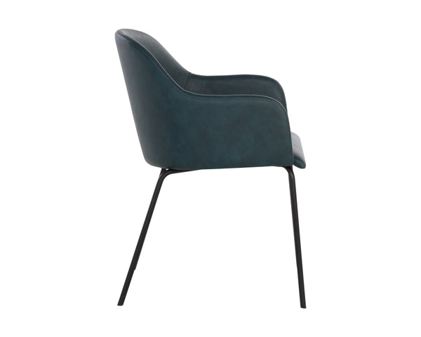 HENSLEY DINING ARMCHAIR - DARK TEAL