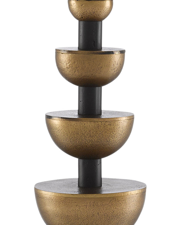 Chastain Table Lamp In Antique Brass & Black