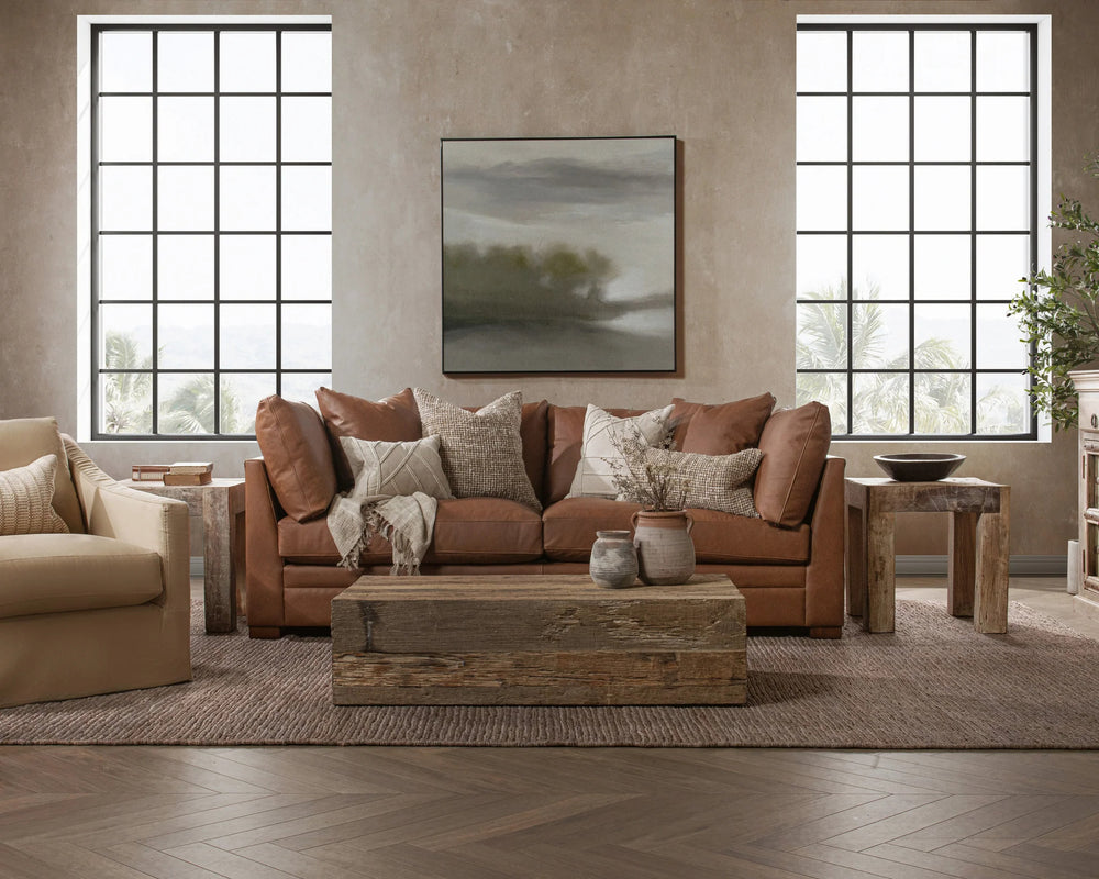 Audrey Sofa in Lush-Saddle - California Comfort