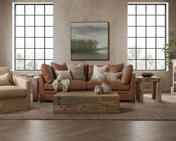 Audrey Sofa in Lush-Saddle - California Comfort