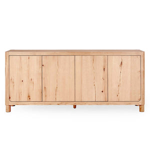 Orlando Solid Wood 4Dr Buffet - True Natural