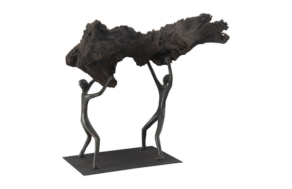 Atlas Tabletop Sculpture, Freeform High Lift, With Base
