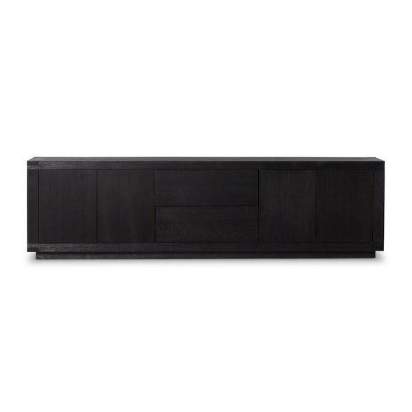 Warby Media Console In Worn Black Veneer
