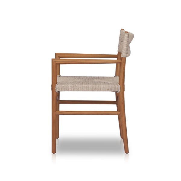 Lomas Outdoor Dining Armchair In Natural