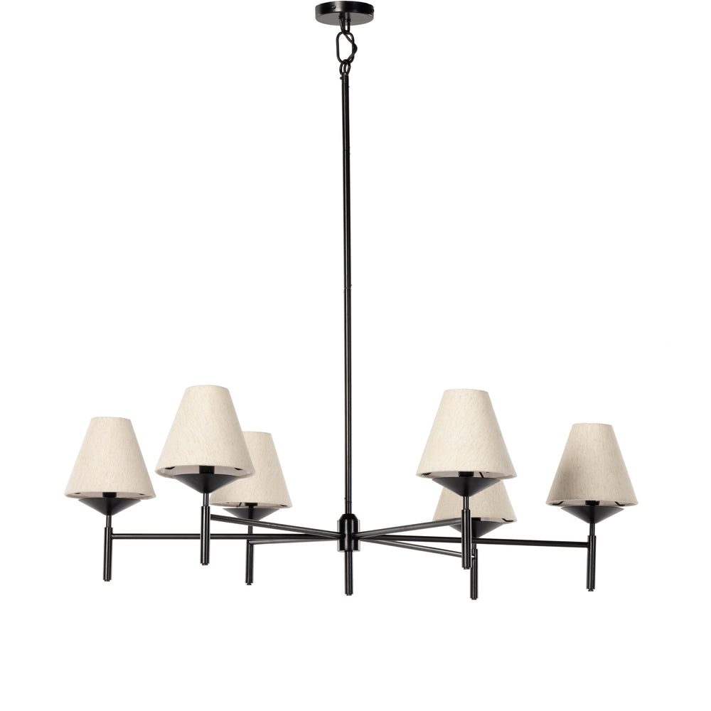 Dodie Chandelier In Jet Black