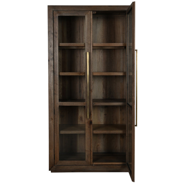 Bradley Solid Wood Tall Cabinet in Landmark Brown