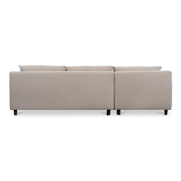 Moe's Hutton Left Sectional in Beige Chenille