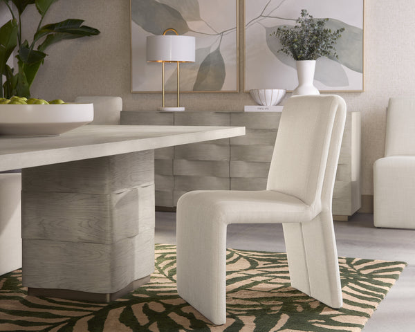 CASCATA DINING CHAIR - EFFIE LINEN