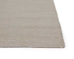 CUSCO HAND-WOVEN RUG - OYSTER / GREY - 8' X 10'