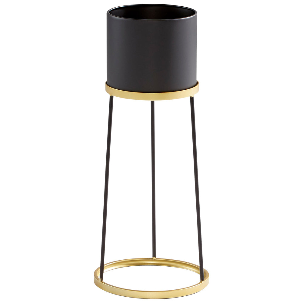 Large Liza Stand in Gold and Black
