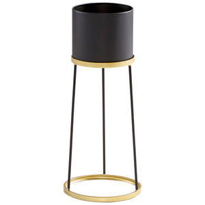 Large Liza Stand in Gold and Black