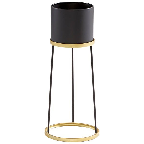 Large Liza Stand in Gold and Black