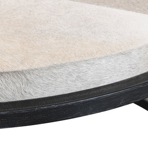 Hayword Hide-Covered Nesting Coffee Tables – Set of 2