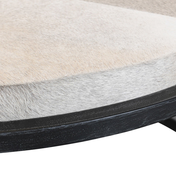 Hayword Hide-Covered Nesting Coffee Tables – Set of 2