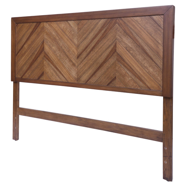 Piero Chevron Queen Headboard In Monterey Brown