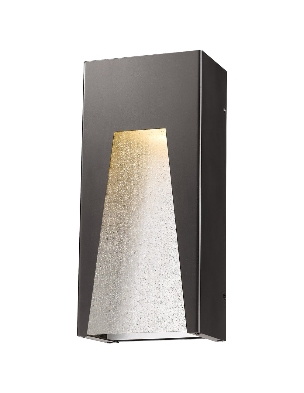 Millenial 1 Light Outdoor Wall Light in Bronze Silver Finish