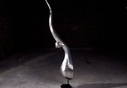 Chofa Sculpture, Silver Leaf, Large