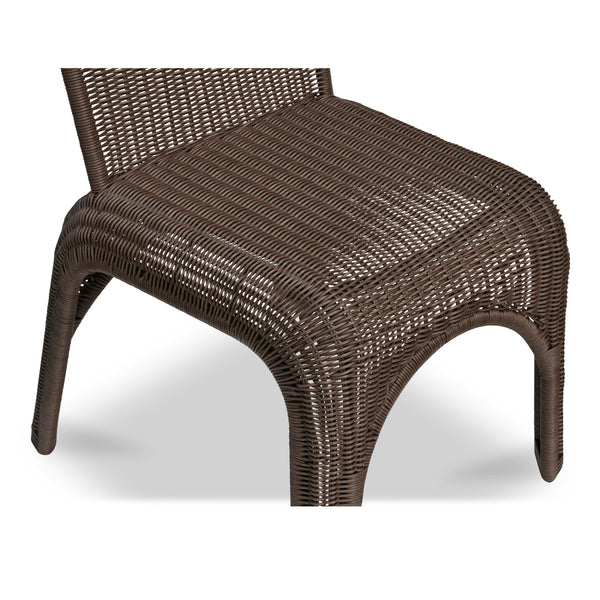 Moe's Kendall Outdoor Dining Chair Brown Set of 2