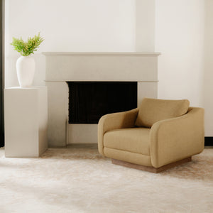 Moe's Keane Lounge Chair with Cushion in Ochre
