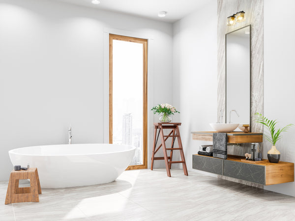 Bleeker Street 2 Light Vanity in Matte Black + Olde Brass Finish