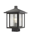 Aspen 1 Light Outdoor Post Mount Fixture in Oil Rubbed Bronze Finish