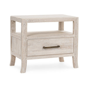 Westmont Solid Wood 1-Drawer Nightstand in Creamwood
