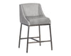 Dalary Counter Stool - Bravo Metal / Polo Club Stone