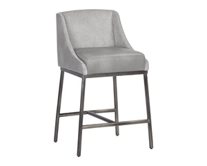 Dalary Counter Stool - Bravo Metal / Polo Club Stone