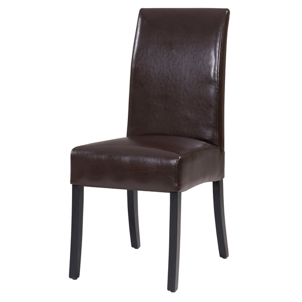 Valencia Leather Chair In Brown