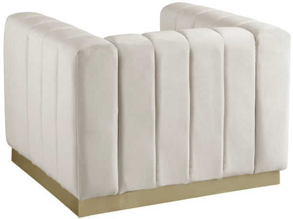 Francis Chair In Cream Velvet