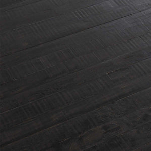 Larson Solid Wood Rectangle Dining Table in Carbon Black