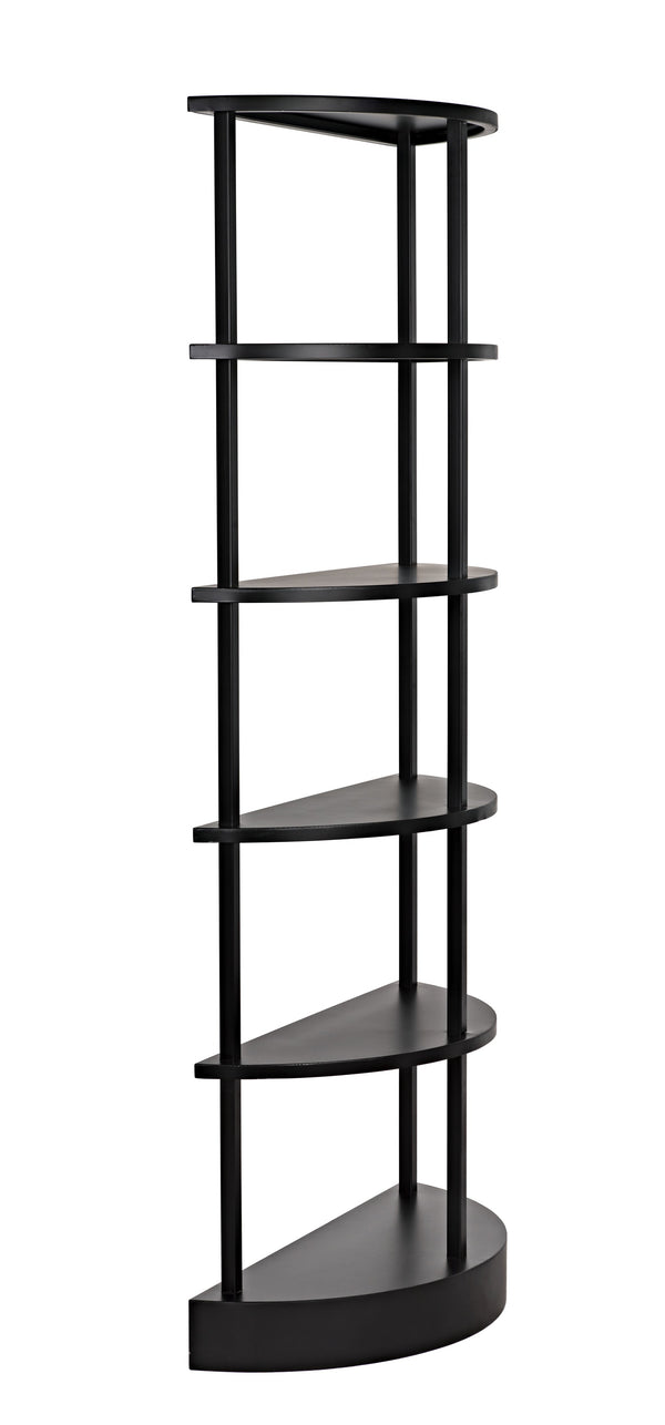Spago Bookcase, Black Metal