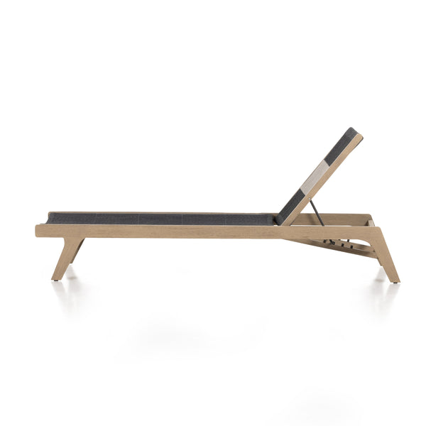 Julian Outdoor Chaise Lounge In Brown