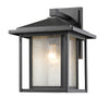Aspen 1 Light Outdoor in Black Finish
