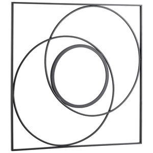 Uberlappen Wall Art in Graphite