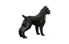 Pitbull Facet Sculpture, Matte Black