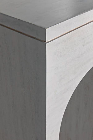 Bridge Console in White Wash Mahogany and Veneer