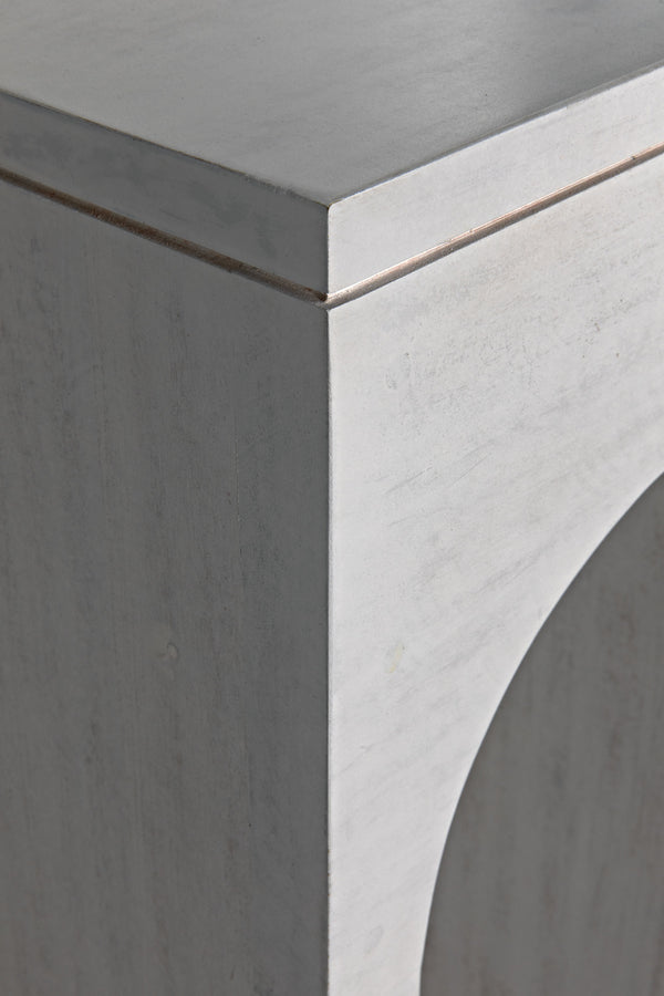 Bridge Console in White Wash Mahogany and Veneer