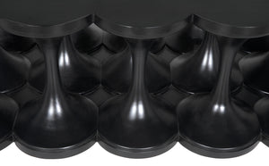 Jericho Mahogany Coffee Table in Hand-Rubbed Black
