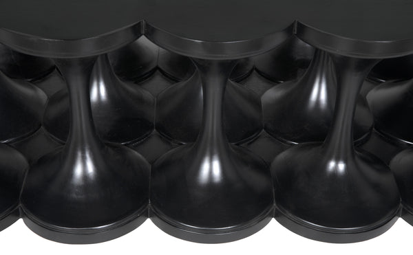 Jericho Mahogany Coffee Table in Hand-Rubbed Black