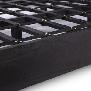 Sydney King Bed - Black Wash