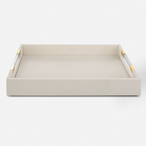 Wessex White Shagreen Tray