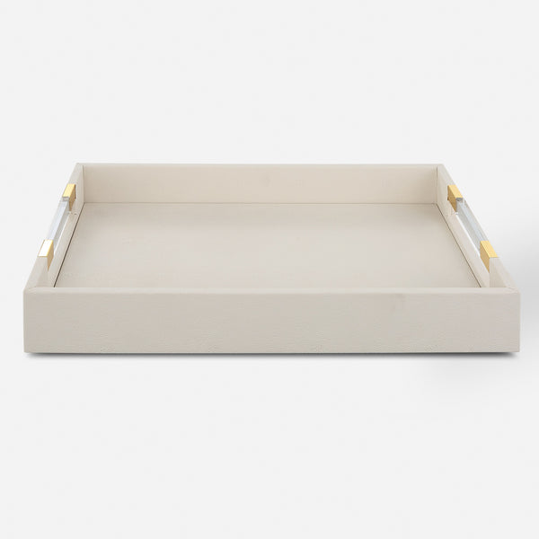 Wessex White Shagreen Tray