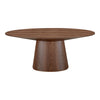 Otago Oval Dining Table in Walnut Brown