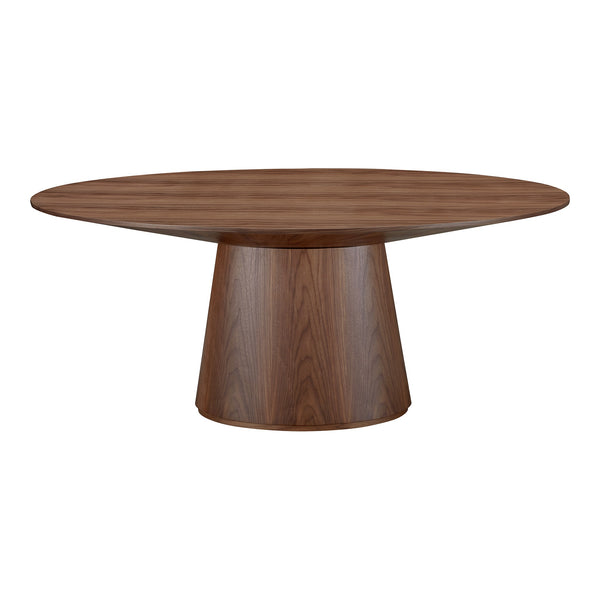 Otago Oval Dining Table in Walnut Brown