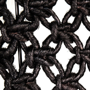 Macrame Cylinder Floor Light