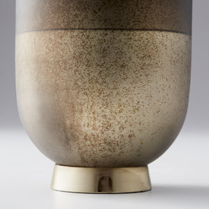 Small Pemberton Vase in Black Onyx and Champagne
