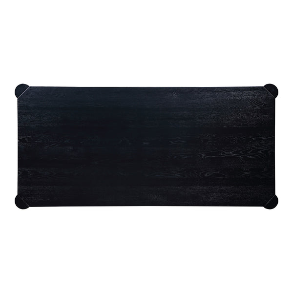 Post Blackened Oak Dining Table