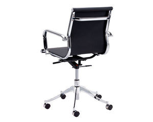 Tyler Mid-Century Office Chair - Onyx